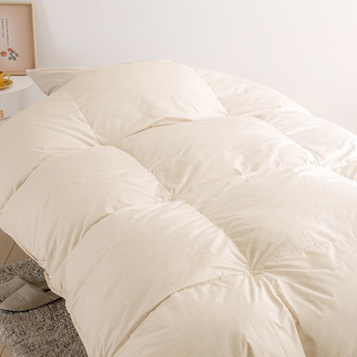 合掛け 羽毛布団 キング ポーランド産ホワイトマザーグース ロイヤル